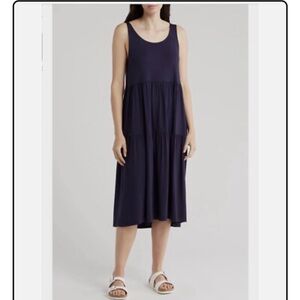 Eileen Fisher Jersey tiered dress